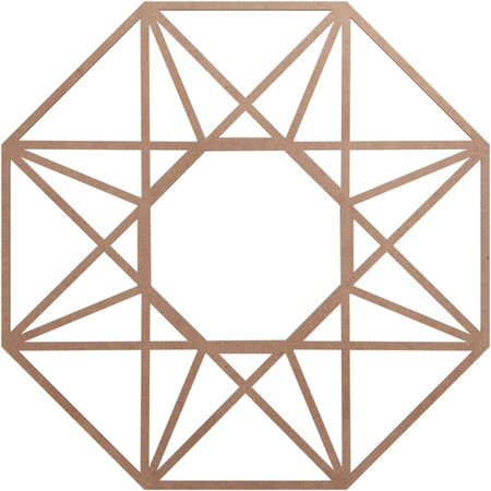 Ekena Millwork Guardian Wood Fretwork Pierced Ceiling Medallion, Wood (Paint Grade), 32"OD x 12 1/2"ID x 3/8"T CMWP32X32X0375GDMF